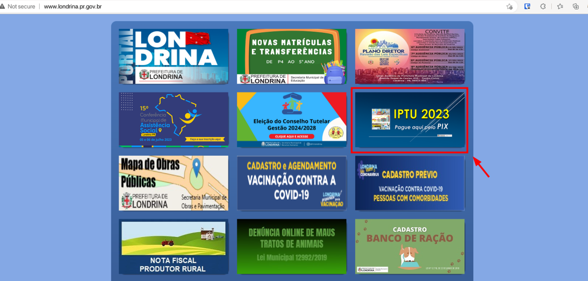 Portal da Prefeitura de Londrina