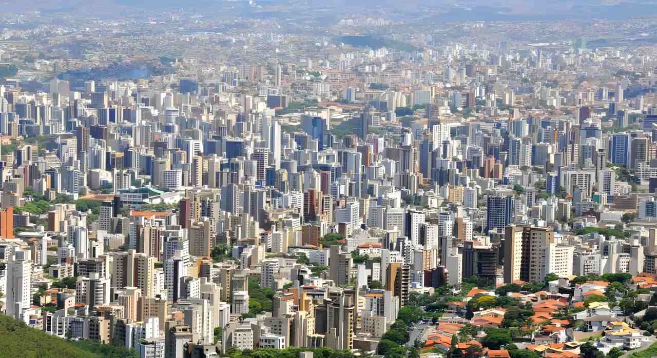 Imagem aérea da cidade de Belo Horizonte