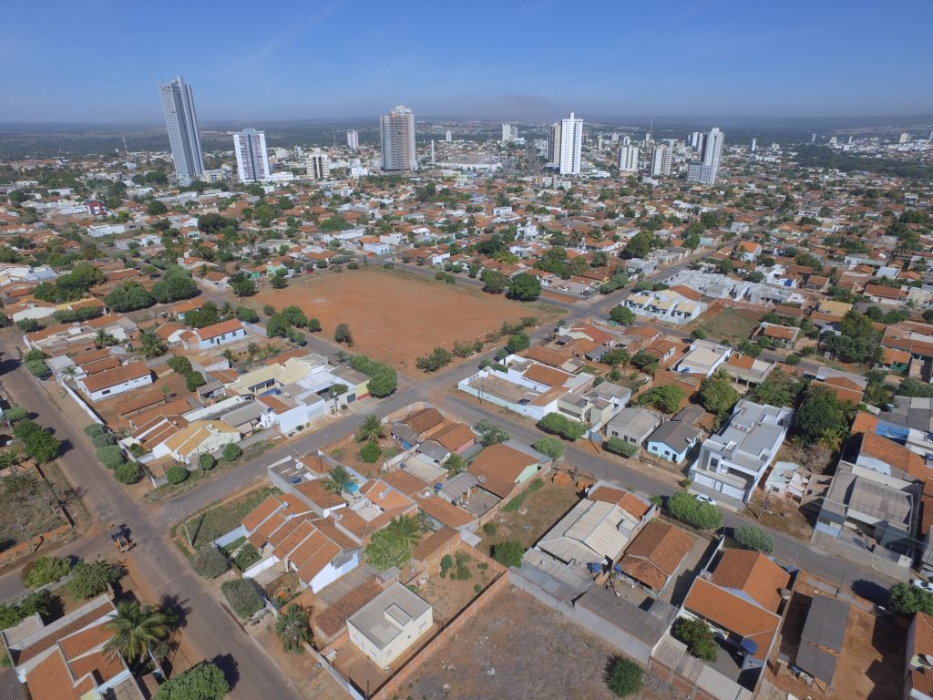 Vista aérea da cidade de Rondonópolis